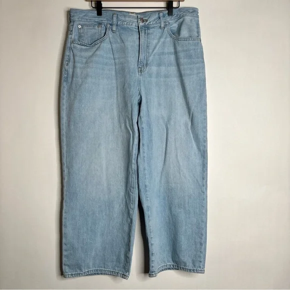 Madewell The Perfect Vintage Wide-Leg Crop Jean size 32 - Picture 3 of 15